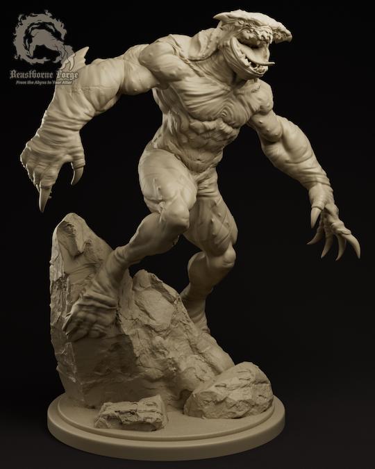 Creature Statue render